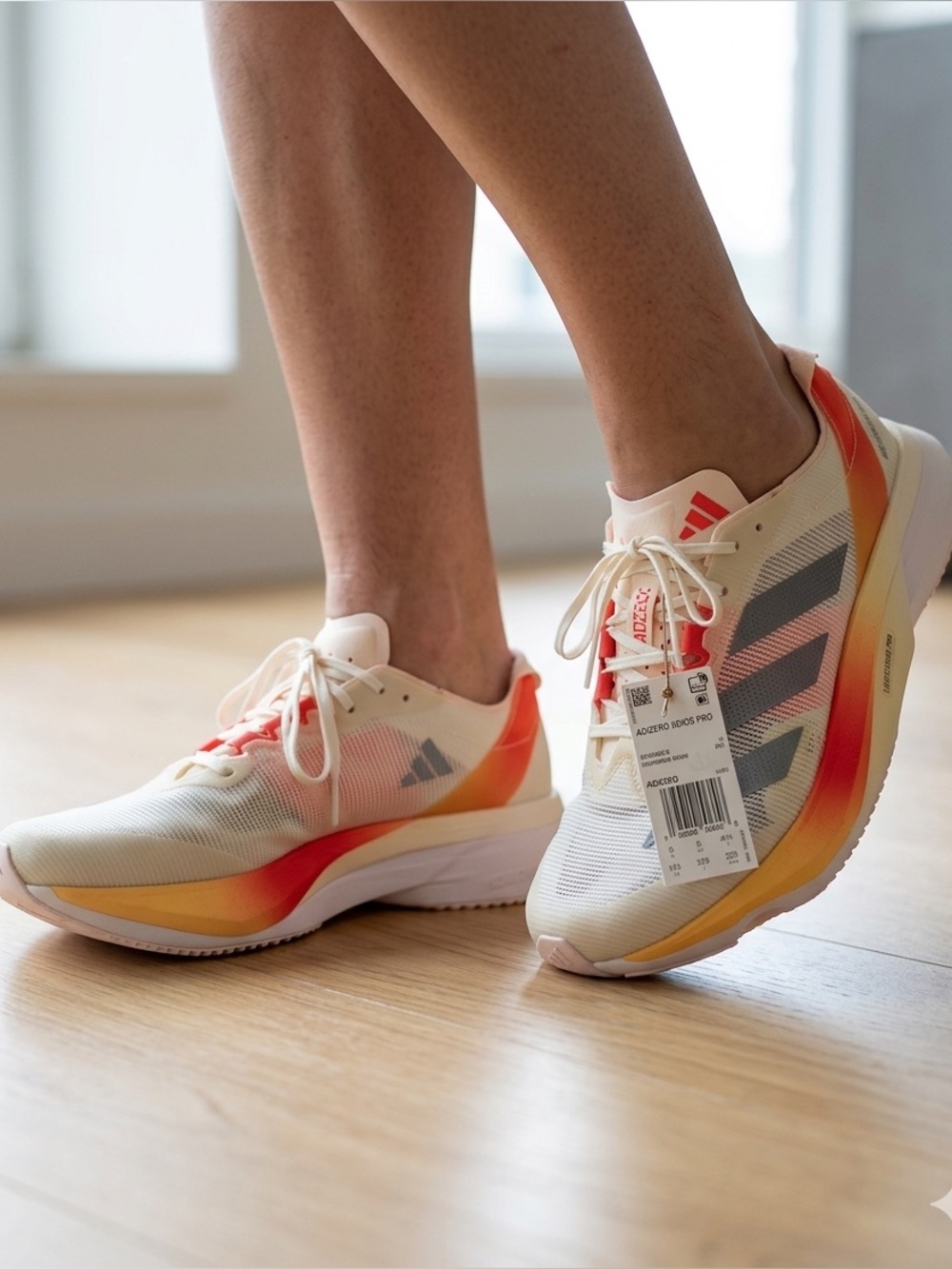 Neutral and Orange Gradient Women’s Running Shoes